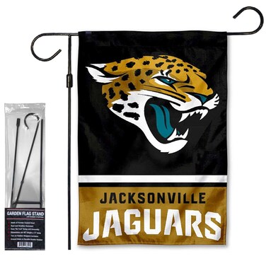 WinCraft Jaguars Garden Flag and Stand Pole Holder Mount