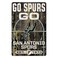 Wincraft NBA San Antonio Spurs 72515010 Wood Sign, 11" x 17", Black
