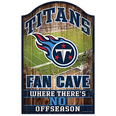 Wincraft NFL Tennessee Titans 06140010 Wood Sign, 11" x 17", Black