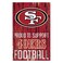 Wincraft NFL San Francisco 49ers SignWood Proud to Support Design, Team Color, 11x17