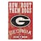 Wincraft NCAA Georgia Bulldogs 11x17 Wood Sign, Team Color, One Size