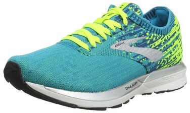 Brooks Womens Ricochet Running Shoe - Fig/Wild Aster/Grey - B - 9.0