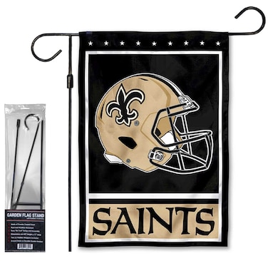 WinCraft Saints Helmet Garden Flag and Stand Pole Holder Mount