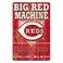 MLB Cincinnati Reds Unisex 11x17 Wood Signslogan Design, Team Color, One Size