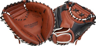 Rawlings   Gamer XLE Baseball Catcher's Mitt   32.5" Solid 1-Piece Web  Right Hand Throw