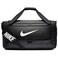 Nike Brasilia Training Medium Duffle Bag, Durable for Women &amp; Men with Adjustable Strap, Black/Black/White