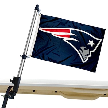WinCraft New England Patriots Golf Cart Flag Pole and Holder Mounting Bracket