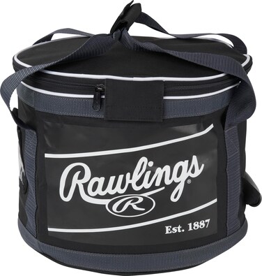 Rawlings   SOFT SIDED Ball Bag   Holds 3 Dz. Baseballs / 2 Dz. Softballs   Black