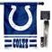 WinCraft Colts Banner House Flag and 5 Foot Flagpole Set