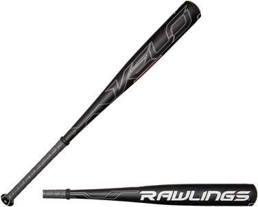 Rawlings Men's Senior League Velo Baseball Bat, Black, 32-Inch/27-Ounce