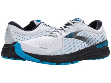 Brooks Adrenaline GTS 21 White/Grey/Atomic Blue 12 D (M)