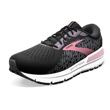 Brooks Women's Addiction GTS 15 Supportive Running Shoe - Black/Ebony/Mauvewood - 10 Medium