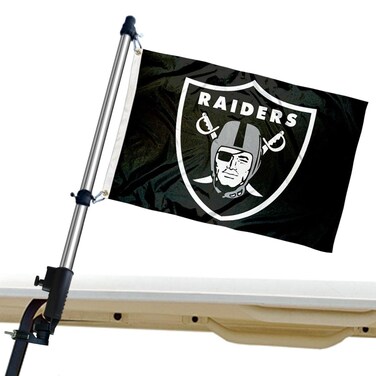 WinCraft Las Vegas Raiders Golf Cart Flag Pole and Holder Mounting Bracket
