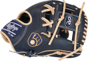 Rawlings   HEART OF THE HIDE MLB Team Logo Glove   Milwaukee Brewers   11.5" - Pro I-Web