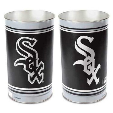 MLB Chicago White Sox 15 Waste Basket, Team Color, One Size
