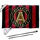 WinCraft Atlanta United Football Club Field Stripes Flag Pole and Bracket Set