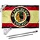 WinCraft Chicago Blackhawks Vintage Retro Flag Pole and Bracket Set
