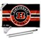 Cincinnati Bengals Patch Logo Flag Pole and Bracket Mount Kit
