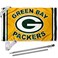 WinCraft Green Bay Packers Gold Flag Pole and Bracket Kit
