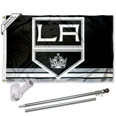 WinCraft Los Angeles Kings Flag Pole and Bracket Set