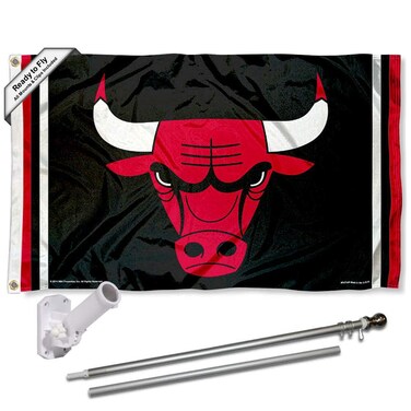 WinCraft Chicago Bulls Flag Pole and Bracket Set