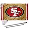 WinCraft 49ers Gold Flag Pole and Bracket Kit