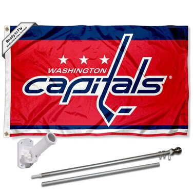 WinCraft Washington Capitals Flag Pole and Bracket Set