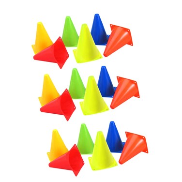 LIOOBO 24pcs Football Training Cones Safety Sign Barrels Training Agility Cones Kids Activity Cones Kid Soccer Ball Practical Agility Training Cones Fitness Old Style Parking Cone