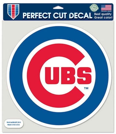 Chicago Cubs 8x8 COLOR Die Cut Window Cling