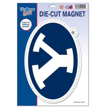 WinCraft NCAA Brigham Young University Die Cut Logo Magnet, 6.25" x 9