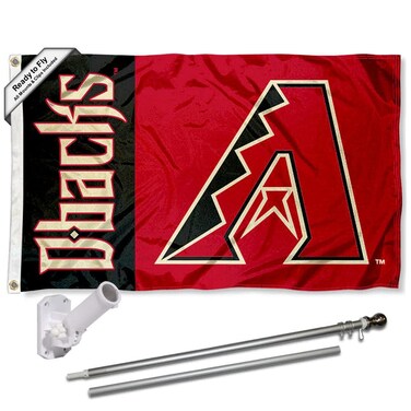 WinCraft Arizona Diamondbacks Flag Pole and Bracket Set