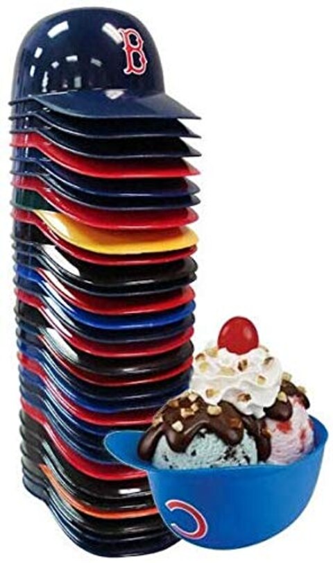 Rawlings All 30 MLB Teams Official 8oz Mini Baseball Helmet Ice Cream Snack Bowls