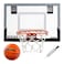 Franklin Sports 54132X Over The Door Mini Basketball Hoop - Slam Dunk Approved - Shatter Resistant - Accessories Included, 17.75" x 12