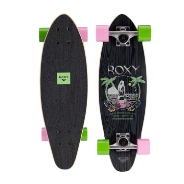 Roxy Mini Pintail Cruiser Skateboard Islands 25 Inches for Boys, Girls, and Kids Ages 8+