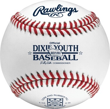 Rawlings   Dixie Youth League Baseballs   Competition Grade   RDYB1   Youth/14U   12 Count