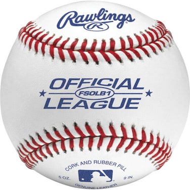 Rawlings   FLAT SEAM Official League Baseballs   FSOLB   Youth/14U   Recreational Use Practice   12 Count