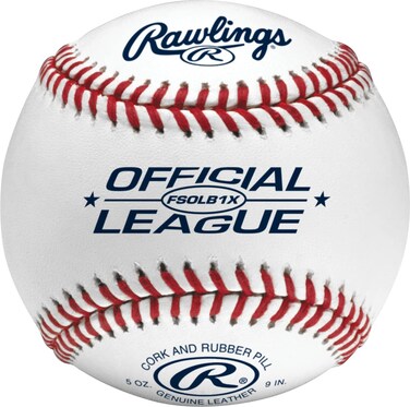 Rawlings   FLAT SEAM Official League Baseballs   FSOLB1X   Recreational Use Practice   12 Count