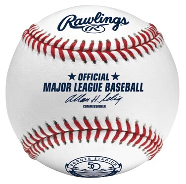 MLB Los Angeles Dodgers Rawlings Baseball with Dodger Stadium 50th Anniversary Logo