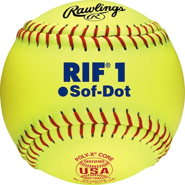 Rawlings   RIF Soft-Dot ASA Fastpitch Softball   SR10RYSA   10" - Youth   12 Count