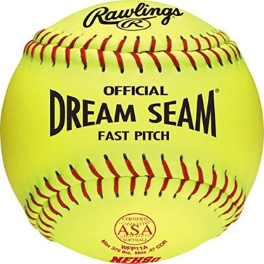 Rawlings   Official DREAM SEAM Fastpitch Softball   11" ASA   WFP11A   12 Count