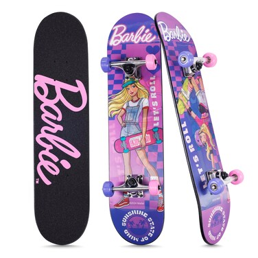 Barbie - 31" Lenticular Skateboard with Pro Trucks, Full Grip Tape, 9-Ply Maple Deck, Ideal for All Experience Levels