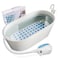 SereneLife Portable Spa Bubble Bath Massager - Thermal Spa Waterproof Non-slip Mat with Suction Cup Bottom, Motorized Air Pump &amp; Adjustable Bubble Settings - Remote Control Included - PHSPAMT22