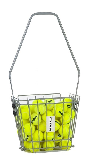 HEAD 85 Pro Ball Basket - Lightweight Portable Pick Up Basket Holds 85 Tennis Balls