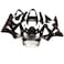Fairing Kit Fit For Honda CBR900RR 00 01 CBR 900 RR 929 2000 2001 CBR929RR Fairings ABS Plastic Motorcycle Bodywork Black With Red Flames