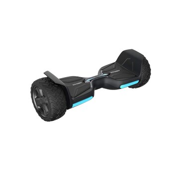 VOYAGER Hoverboard Air Wheel Offroad Electric Hoverboard, Rugged 8.5 Inch All Terrain Wheels, 8.7 Miles Per Charge, 9 MPH, 220 lb Load, Bluetooth App, LED Light, Water Resistant, Boys Girls, (Black)