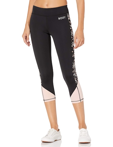 Roxy Women's Shape of You Fitness Capri, True Black Izi, XS