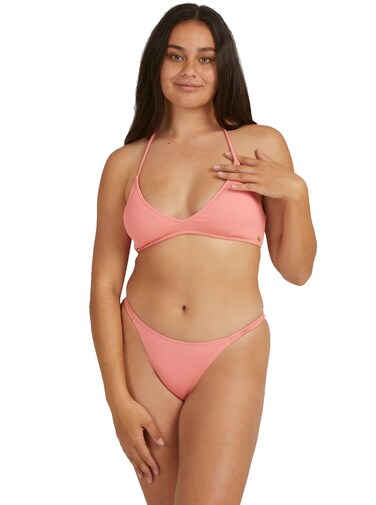 Roxy Mind of Freedom Fixed Tri Bikini Top (Shell Pink (MHG0), Small, s)