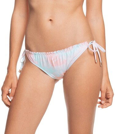 Roxy Nautilus Tie Side Moderate Bottoms Peach Amber Nautilus Tie-Dye XS