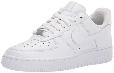 Nike Women Basketball Shoe, White Metallic Logo, 8.5 US
