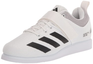 adidas Unisex-Adult Powerlift 5 White/Black/Grey 10.5 Adult